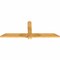 Ekena Millwork Eugene Rough Sawn Timber Gable Bracket, Western Red Cedar, 60"W x 22"H x 2"D x 4"F, 9/12 Pitch GBW060X22X0204EUG00RWR - alternate 2